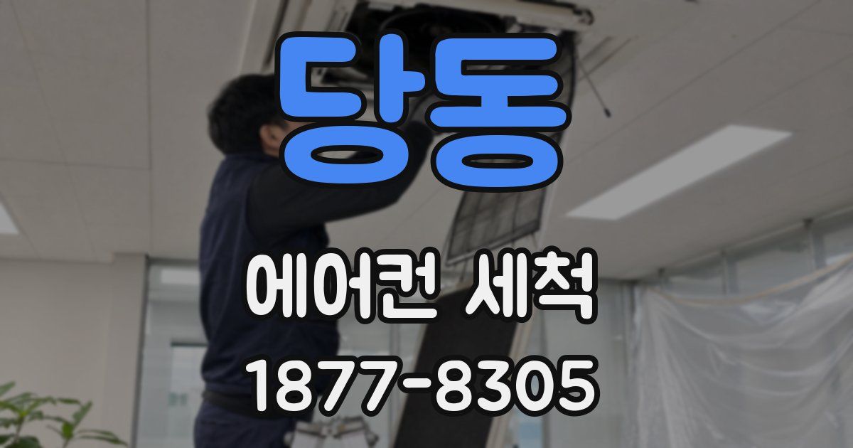당동 에어컨 세척