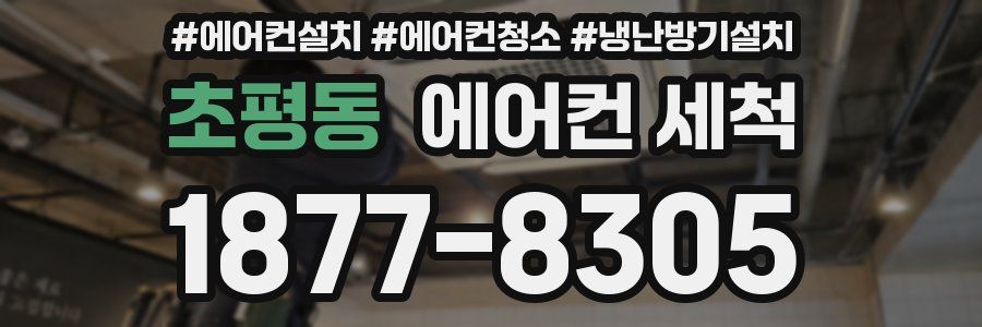 초평동 에어컨 세척