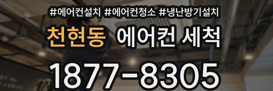 천현동 에어컨 세척
