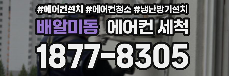 배알미동 에어컨 세척