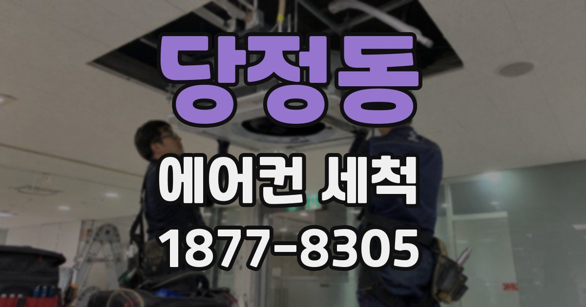 당정동 에어컨 세척