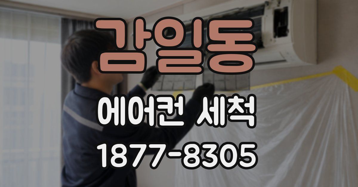 감일동 에어컨 세척