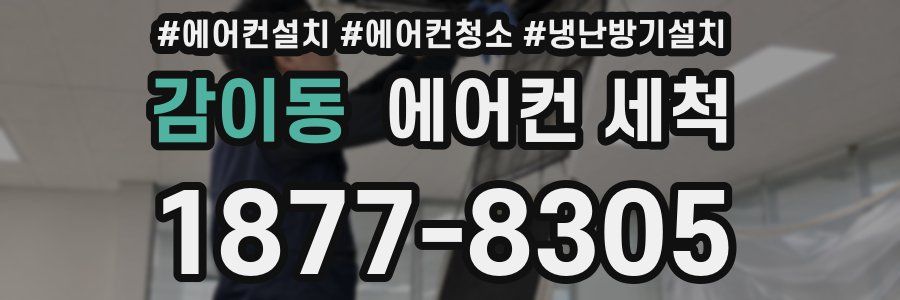 감이동 에어컨 세척
