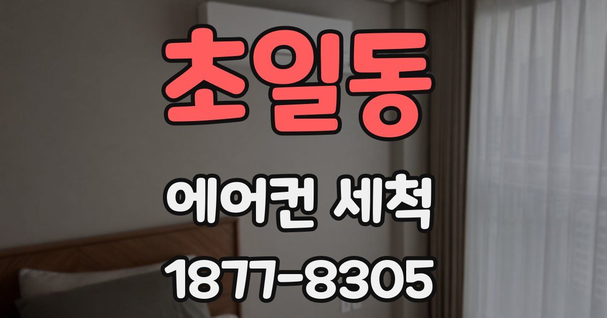 초일동 에어컨 세척
