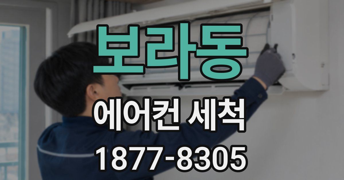 보라동 에어컨 세척