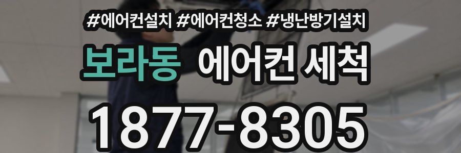 보라동 에어컨 세척