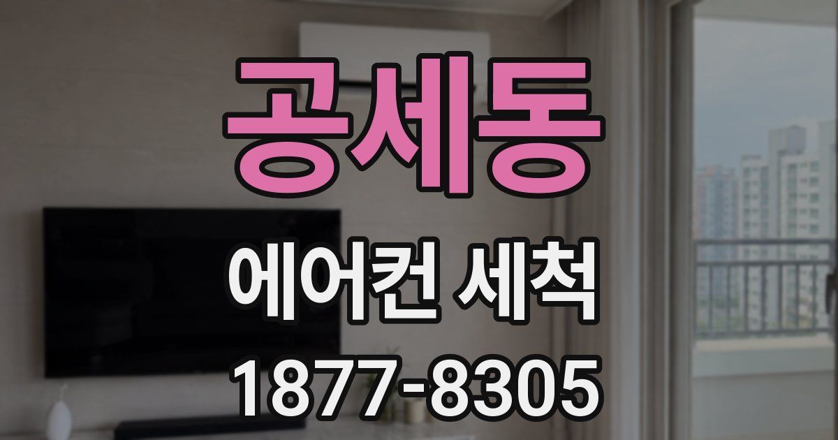 공세동 에어컨 세척