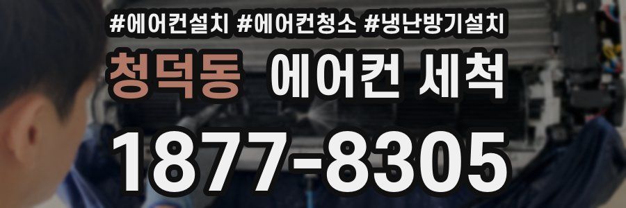 청덕동 에어컨 세척