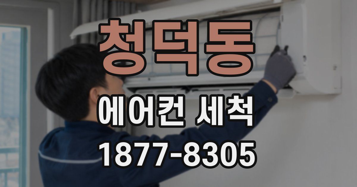 청덕동 에어컨 세척