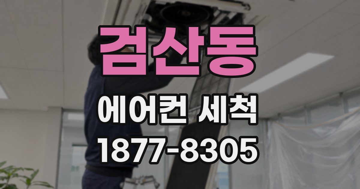 검산동 에어컨 세척