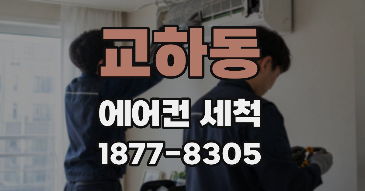 교하동 에어컨 세척