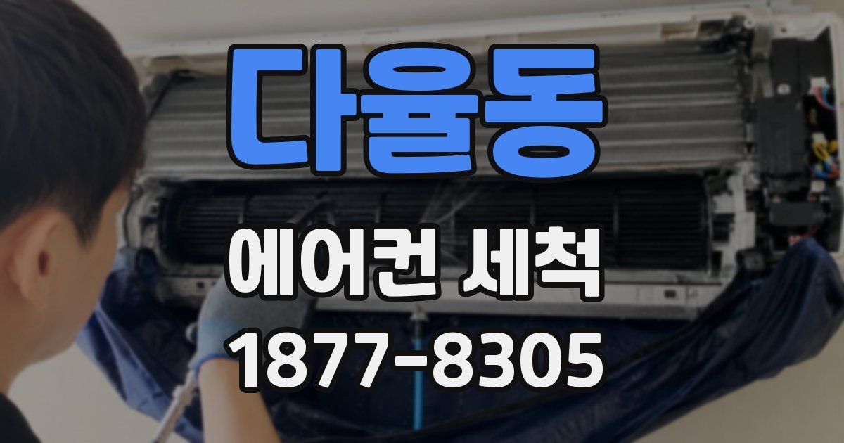 다율동 에어컨 세척