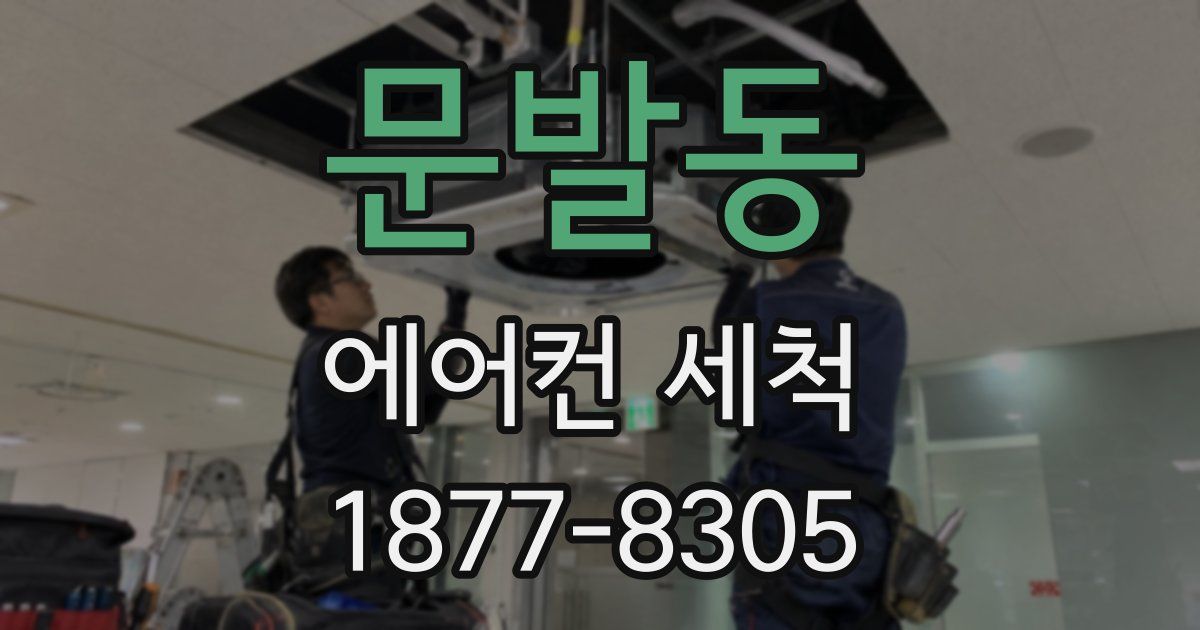 문발동 에어컨 세척