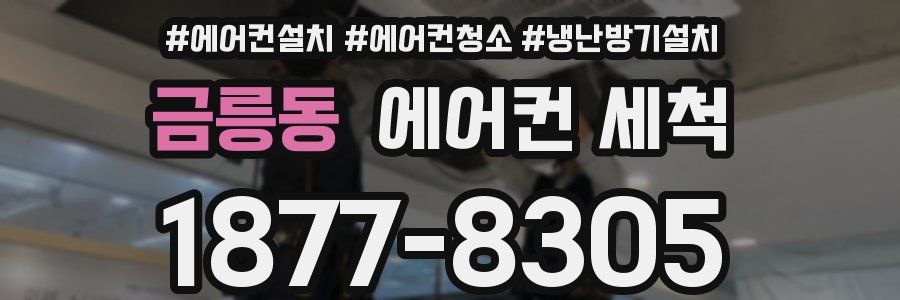 금릉동 에어컨 세척