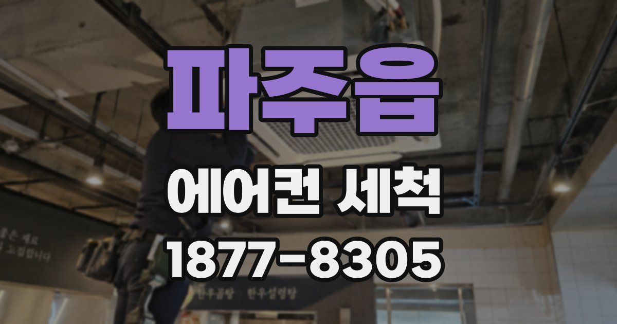 파주읍 에어컨 세척