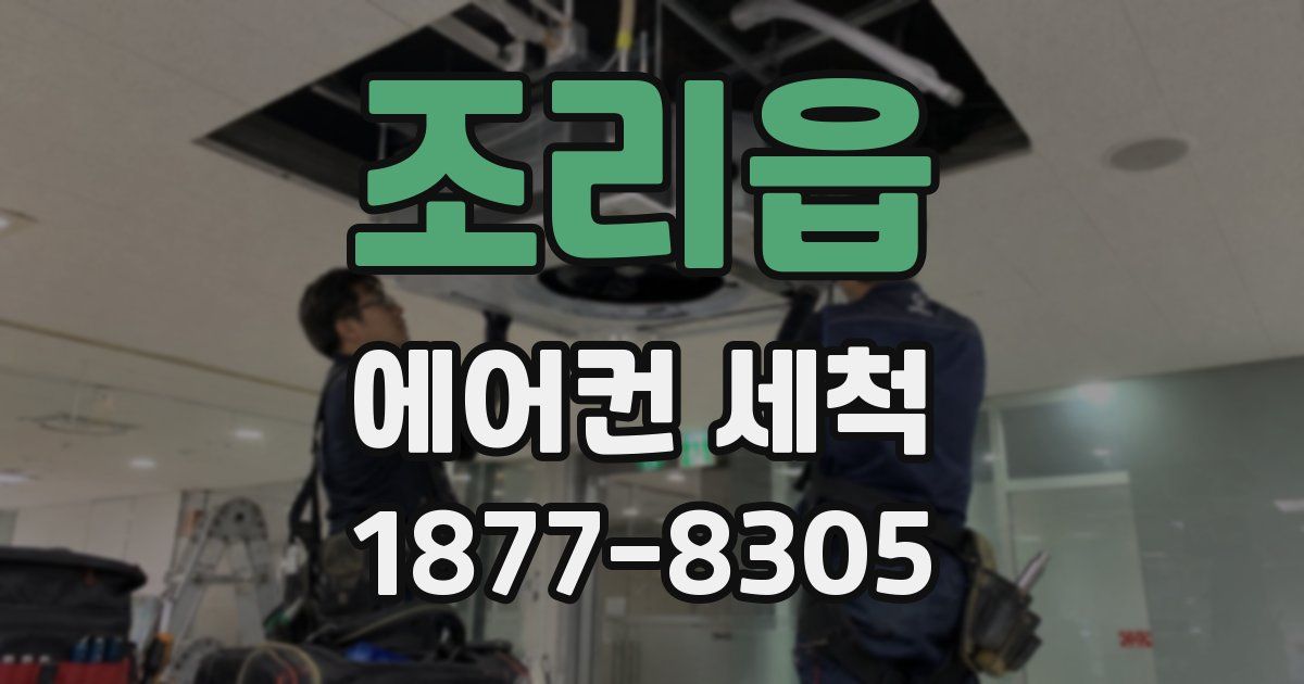 조리읍 에어컨 세척