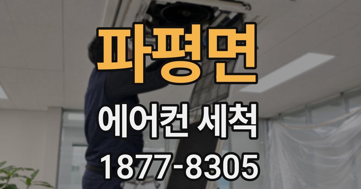 파평면 에어컨 세척