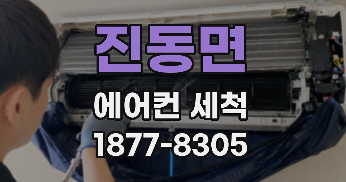 진동면 에어컨 세척