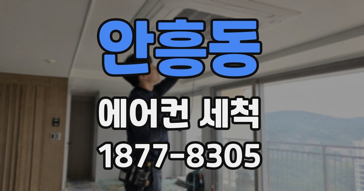 안흥동 에어컨 세척