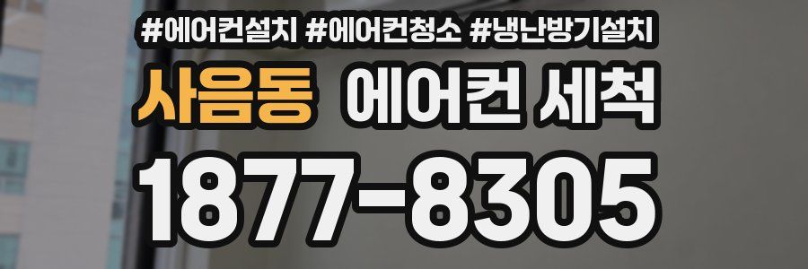 사음동 에어컨 세척