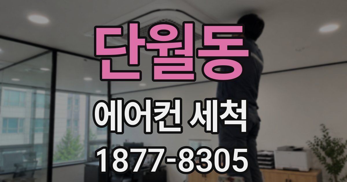단월동 에어컨 세척