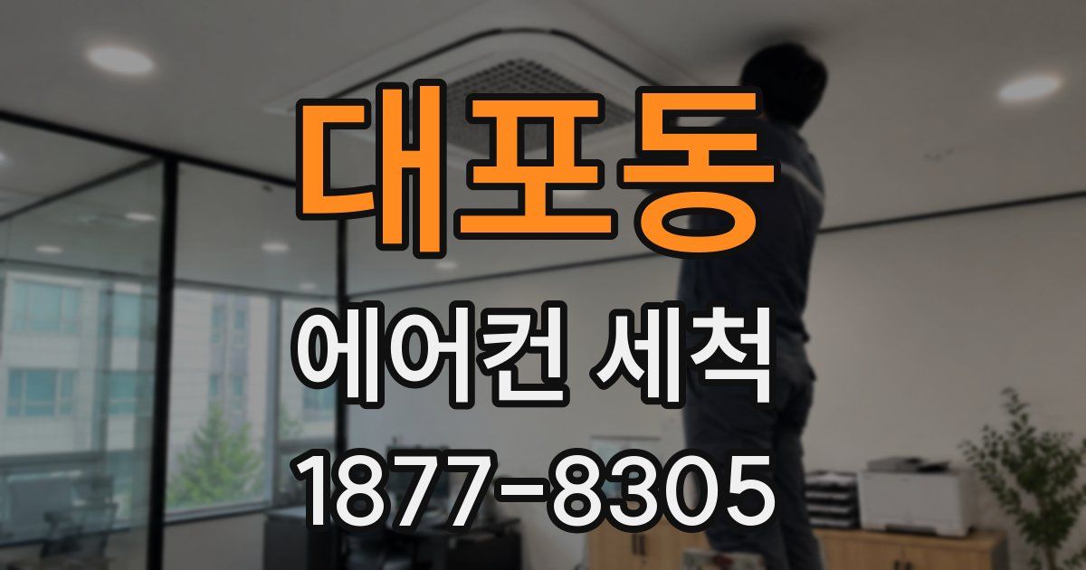 대포동 에어컨 세척