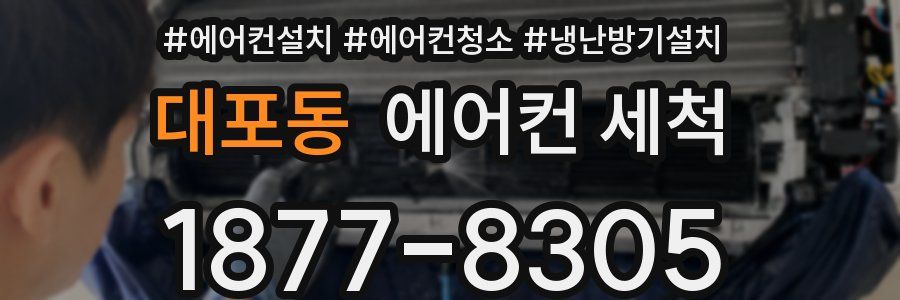 대포동 에어컨 세척