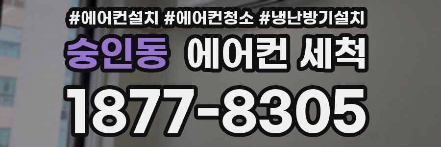 숭인동 에어컨 세척