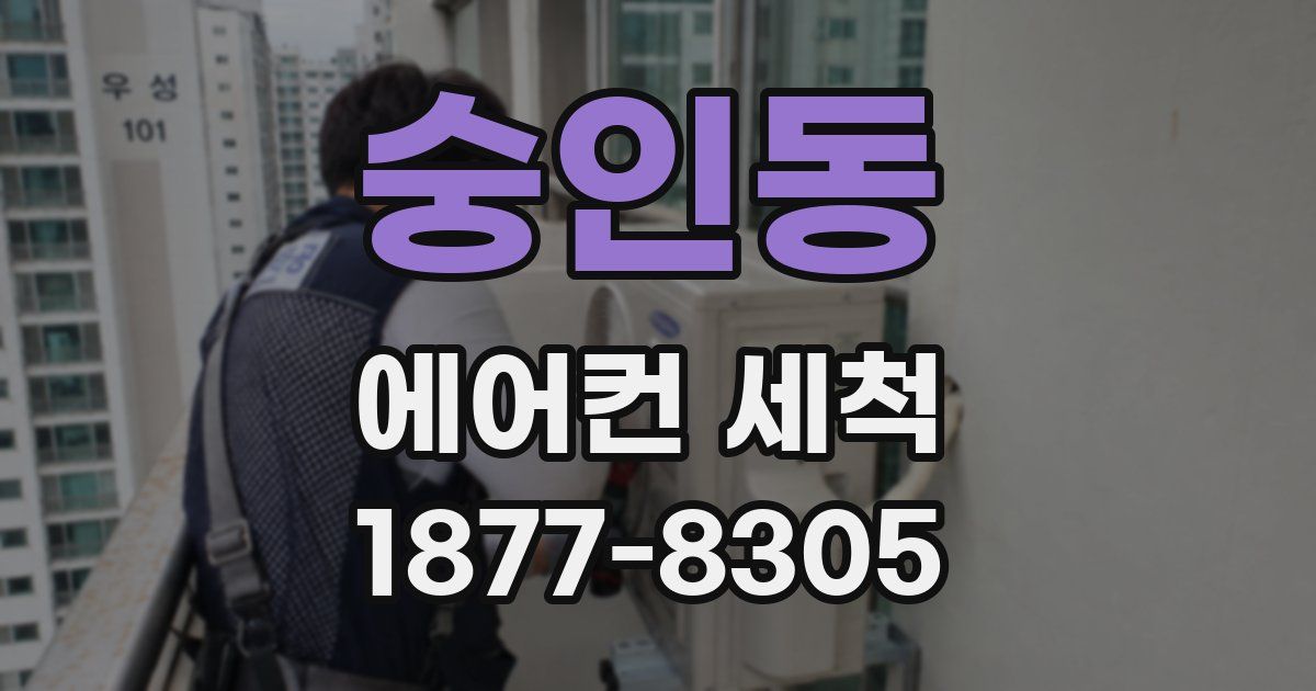 숭인동 에어컨 세척