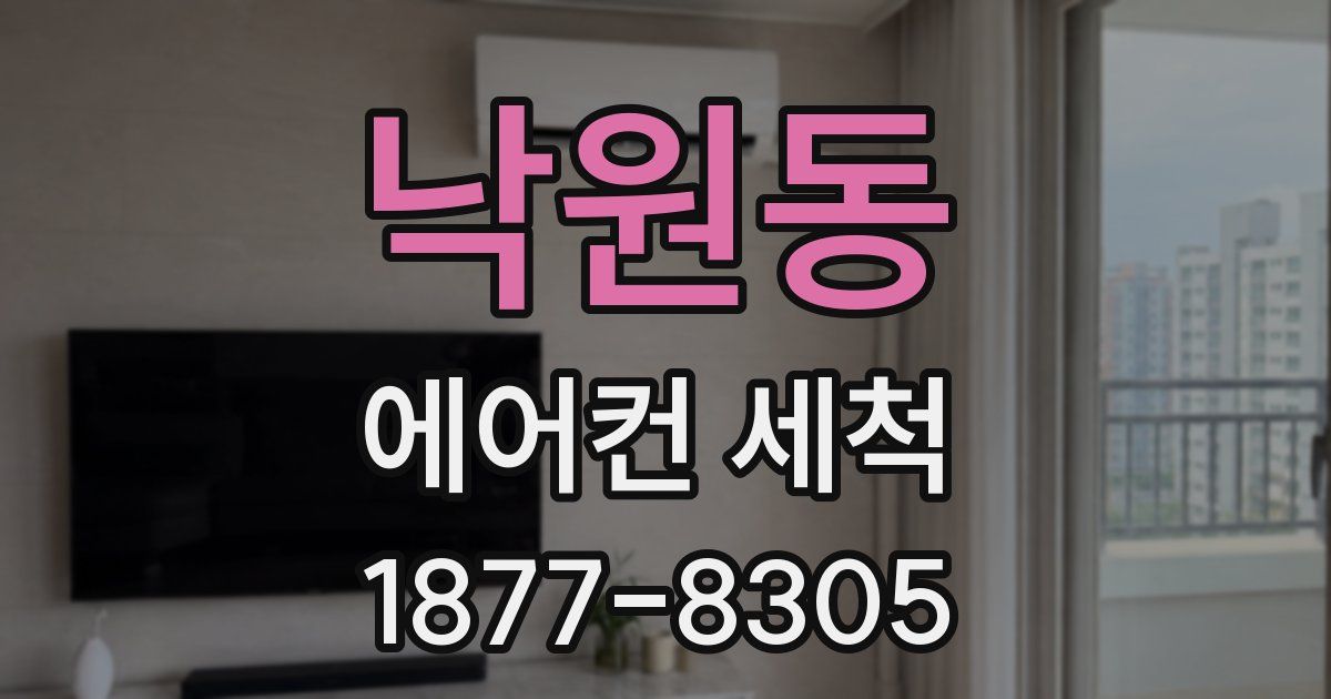 낙원동 에어컨 세척