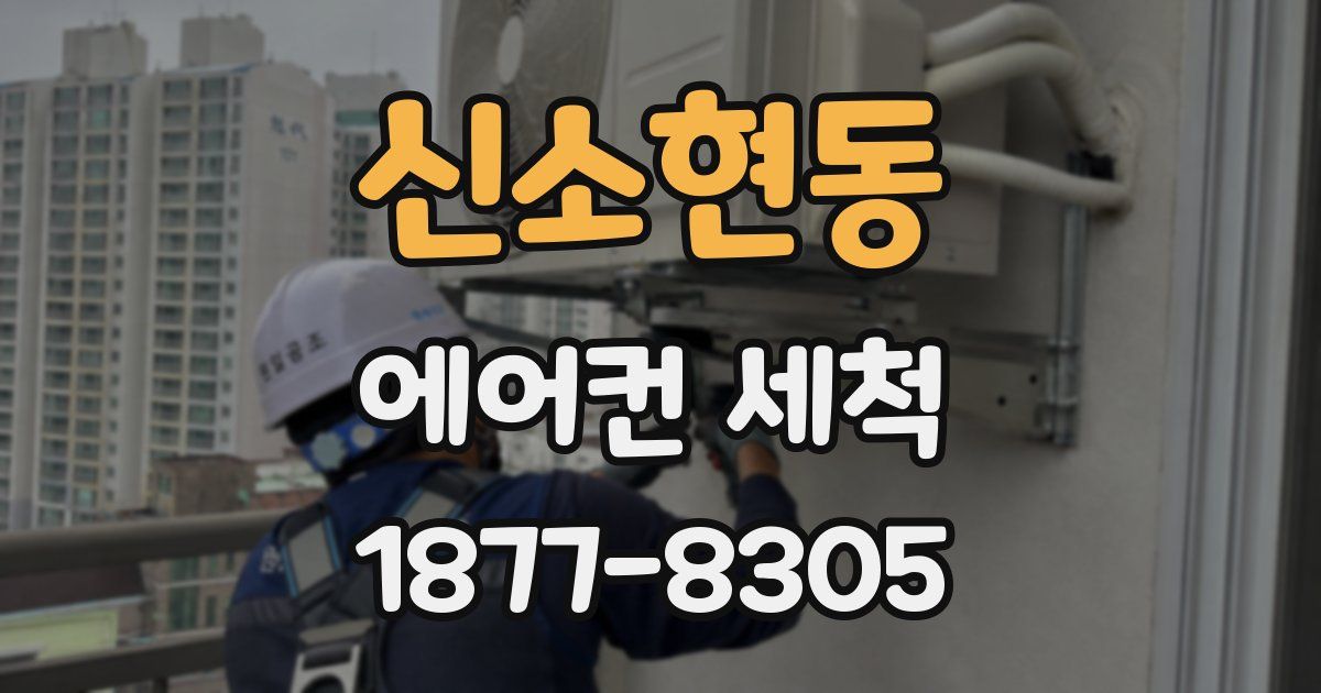 신소현동 에어컨 세척