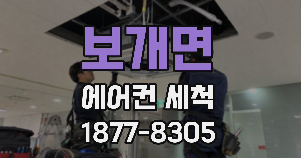 보개면 에어컨 세척