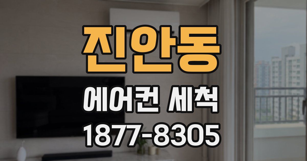 진안동 에어컨 세척