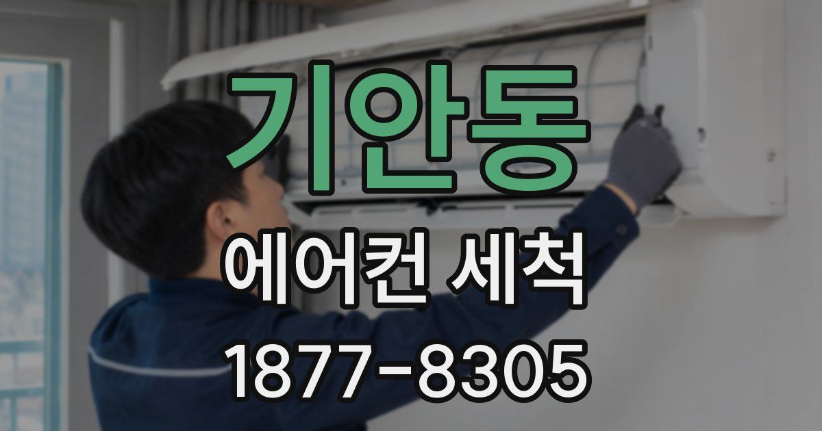 기안동 에어컨 세척