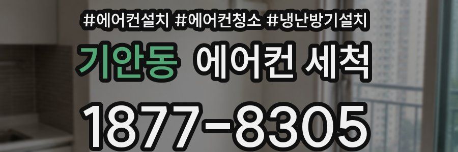 기안동 에어컨 세척