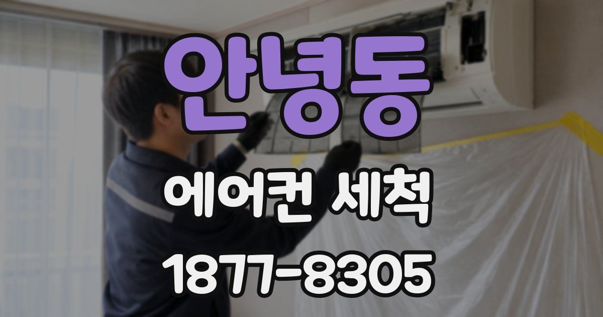 안녕동 에어컨 세척