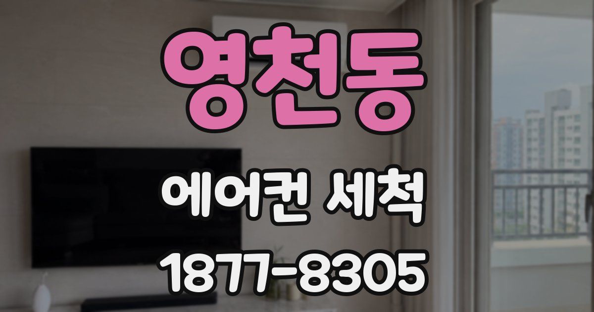 영천동 에어컨 세척
