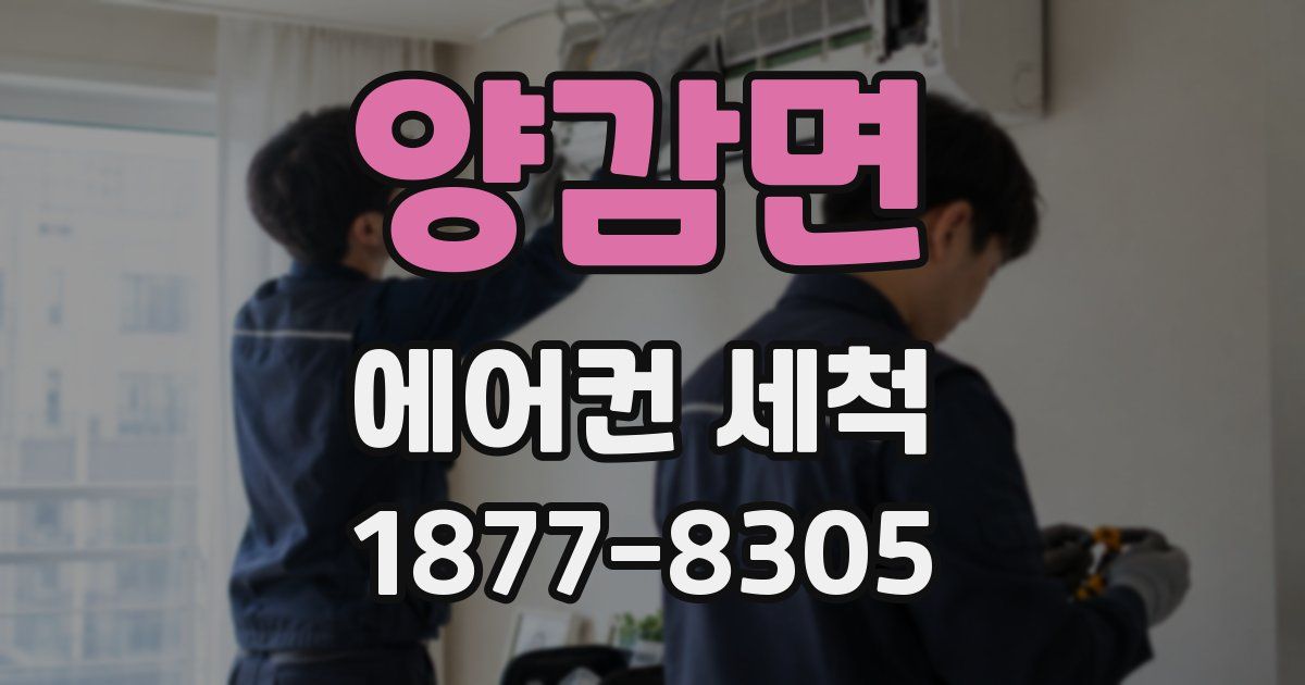 양감면 에어컨 세척
