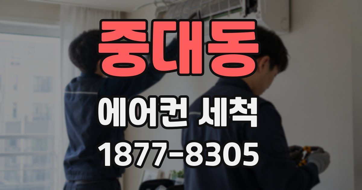 중대동 에어컨 세척