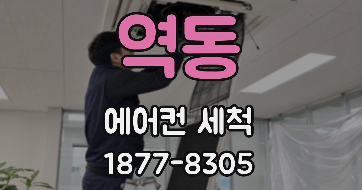 역동 에어컨 세척