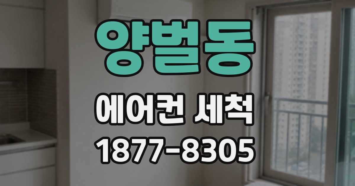 양벌동 에어컨 세척