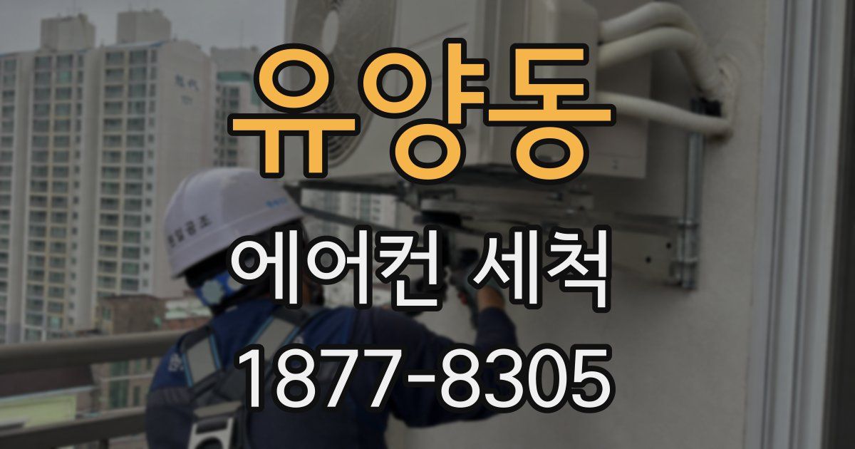 유양동 에어컨 세척
