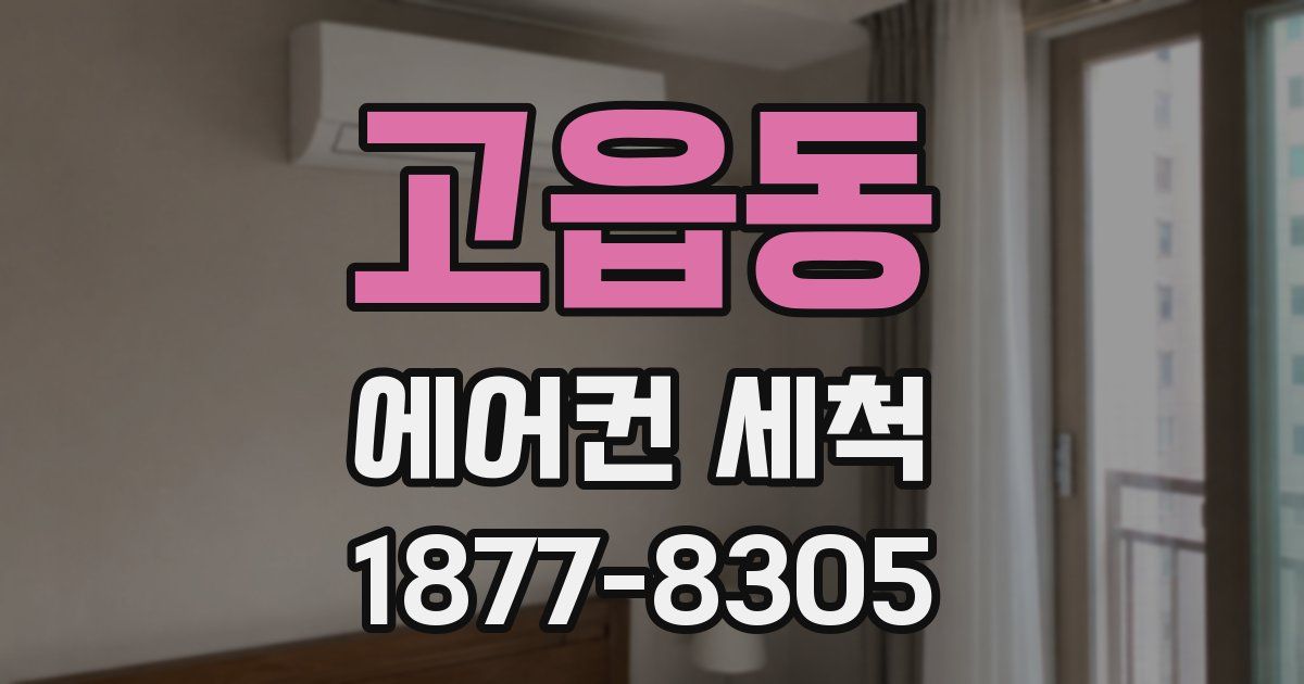 고읍동 에어컨 세척