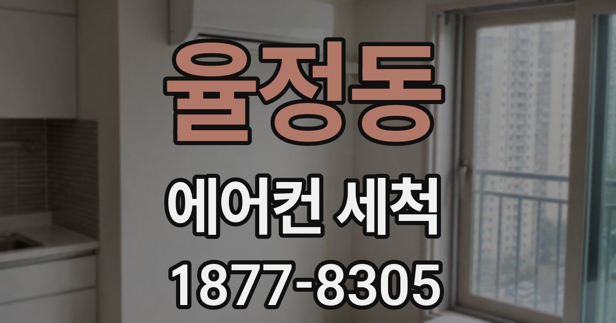 율정동 에어컨 세척