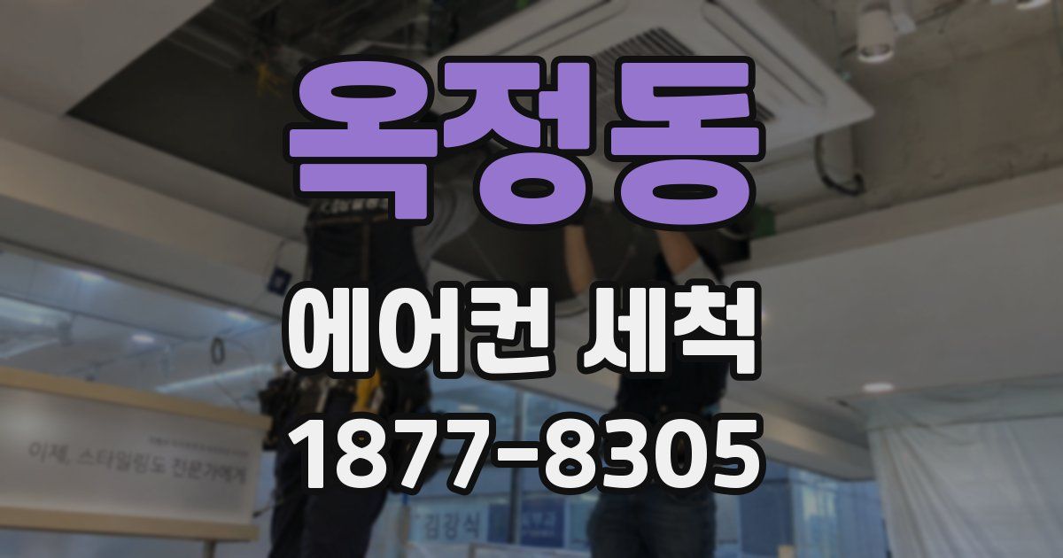 옥정동 에어컨 세척