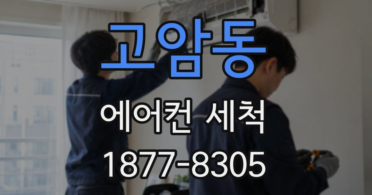 고암동 에어컨 세척