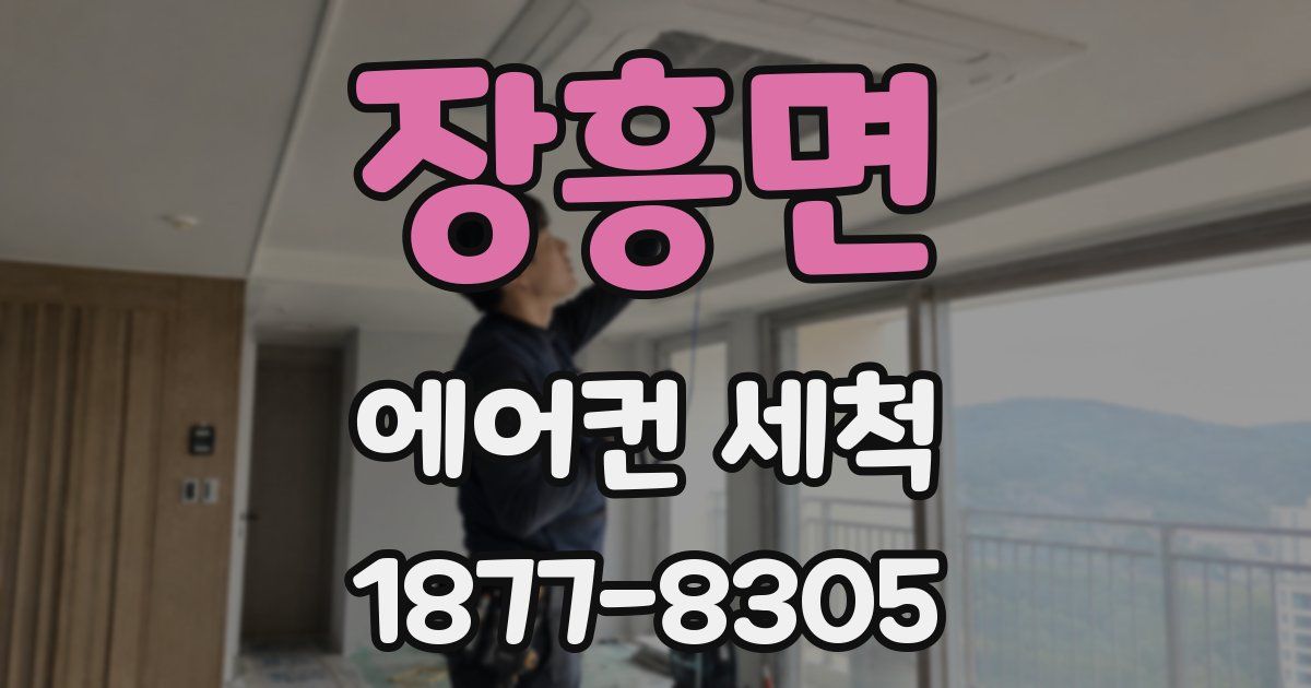 장흥면 에어컨 세척