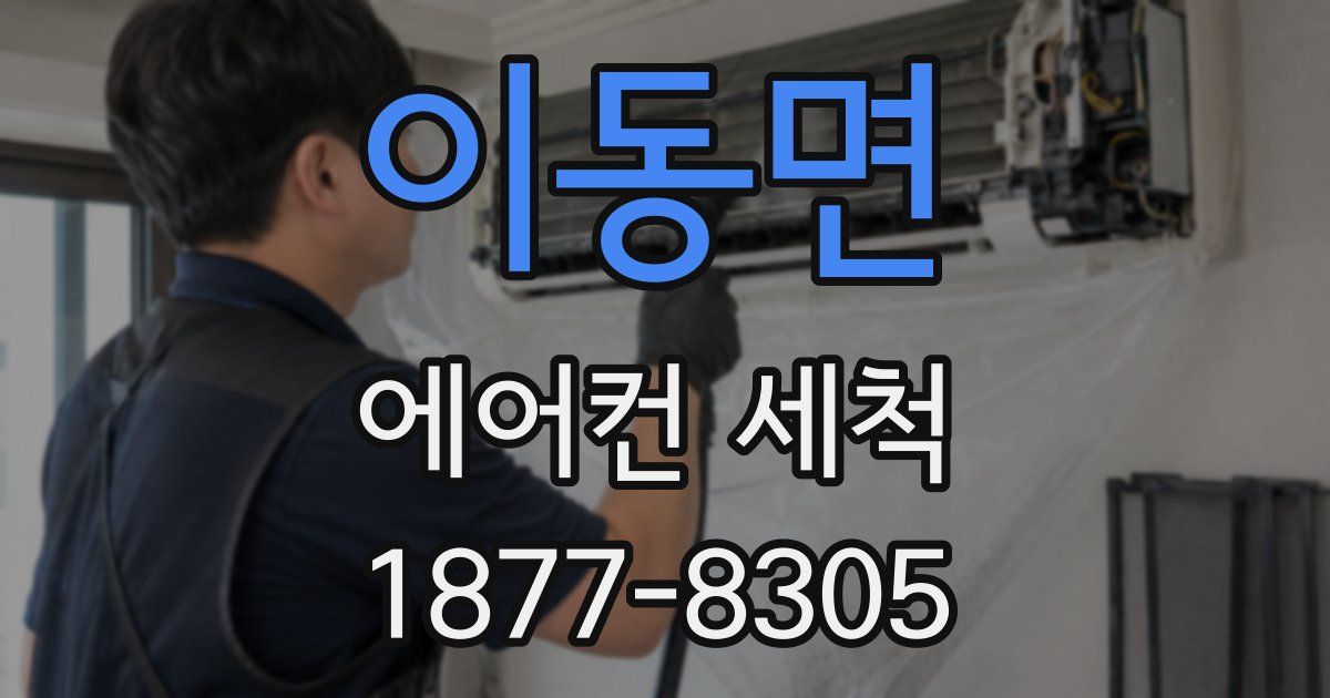 이동면 에어컨 세척