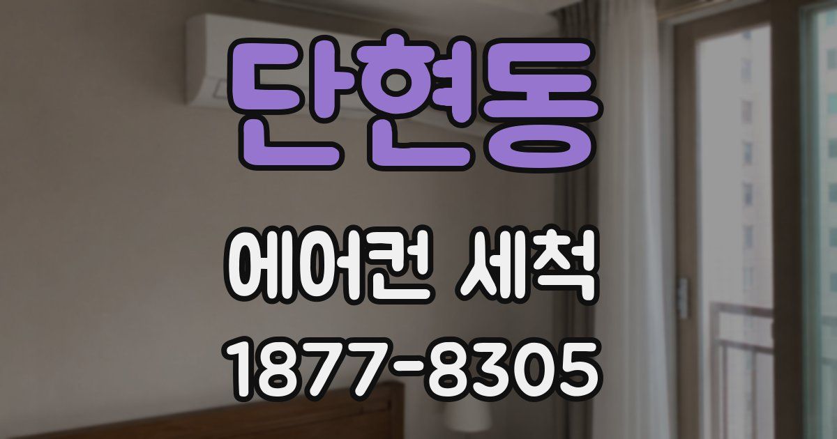 단현동 에어컨 세척