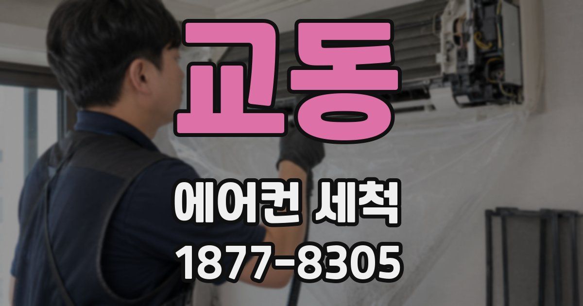 교동 에어컨 세척